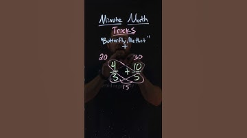 The Butterfly Method for Adding Fractions | 4/3 + 10/5 | Minute Math Tricks - Part 107 #shorts