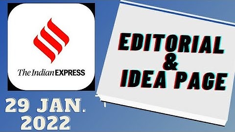 29th January 2022 | Gargi Classes Indian Express Editorial Analysis/Discussion