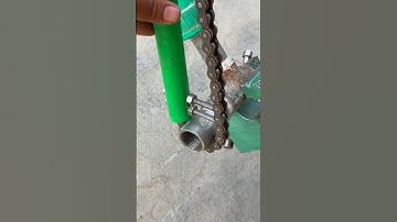 Diy Tool Trick! A New Way to loosen Stuck Pipe Socket with Bike Chain & PVC Pipe Pc #chain #ytshorts
