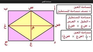 مساحة المعين