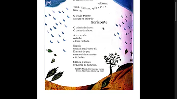 O que o poeta descreve no poema tempestade resposta?