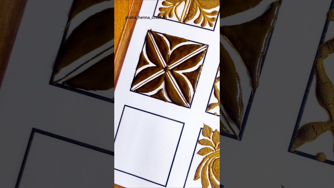 Simple Mehndi Flower🌺🌿