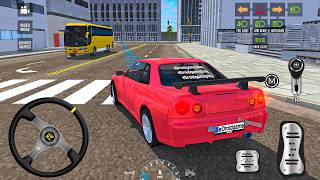 3D Car Parking And Driving Game: Nissan Skyline GT-R  Modern car city parking - android gameplay screenshot 2