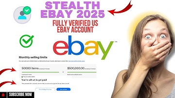 CREATE BUSINESS EBAY STEALTH ACCOUNT USA FULLY VERIFIED 2025 METHOD 50 000 / 500 000$ SELLING LIMIT