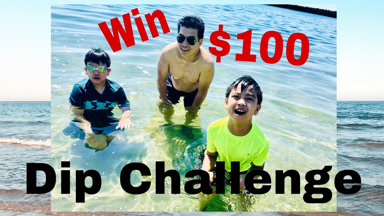 Dip Challenge in the Cold Waters of Providence Bay Beach