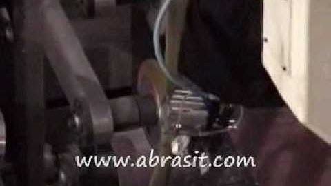 Robotic Polishing - Parting Line Removal on Zinc Die Door Lever Automotive Belt Sanding Robot