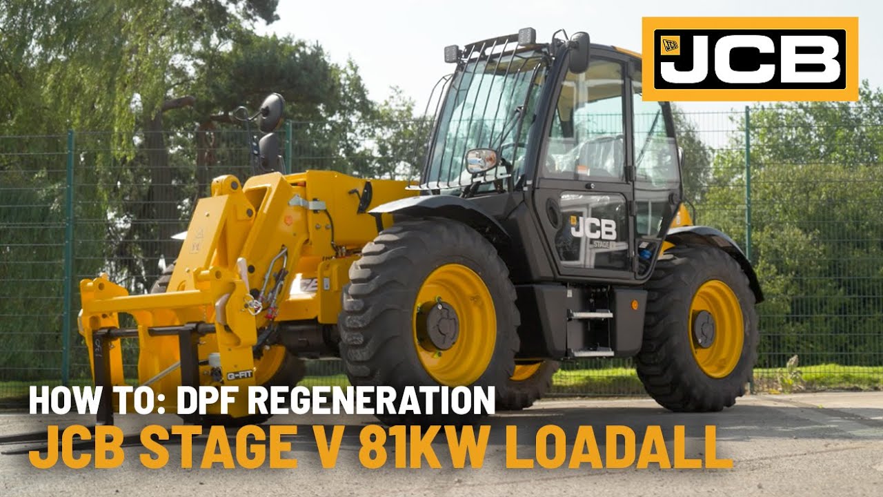 How To: DPF regeneration with a JCB Stage V 81kW Loadall (Adblue)