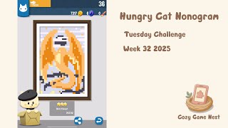 Hungry Cat Nonogram - Tuesday Challenge - Week 32 2025 - Gameplay screenshot 5