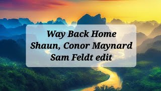 Shaun ft. Conor Maynard - Way Back Home (lyrics) Sam Feldt Edit #waybackhome #conormaynard