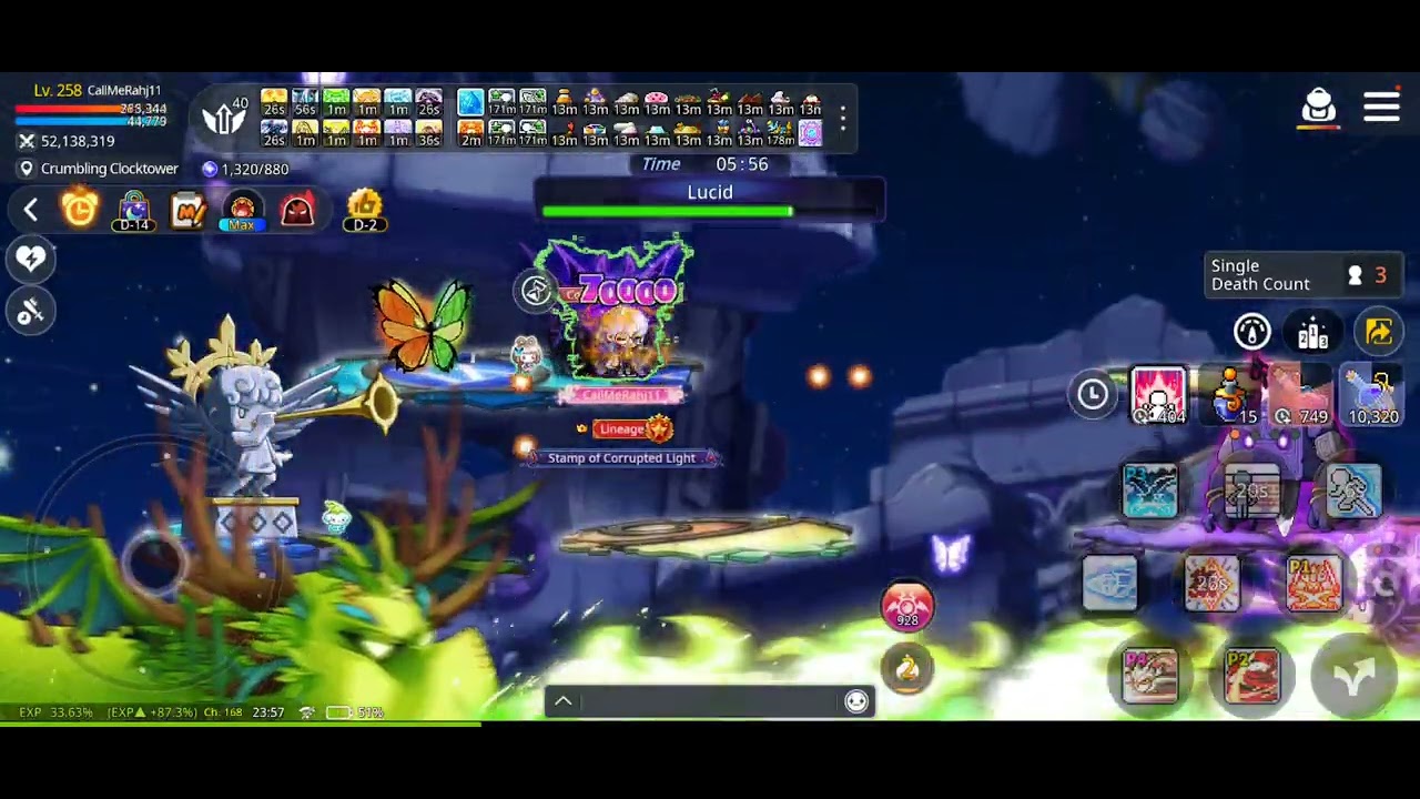 MapleStoryM [NA Scania] DB POV Chaos Lucid Single-Player Clear 3