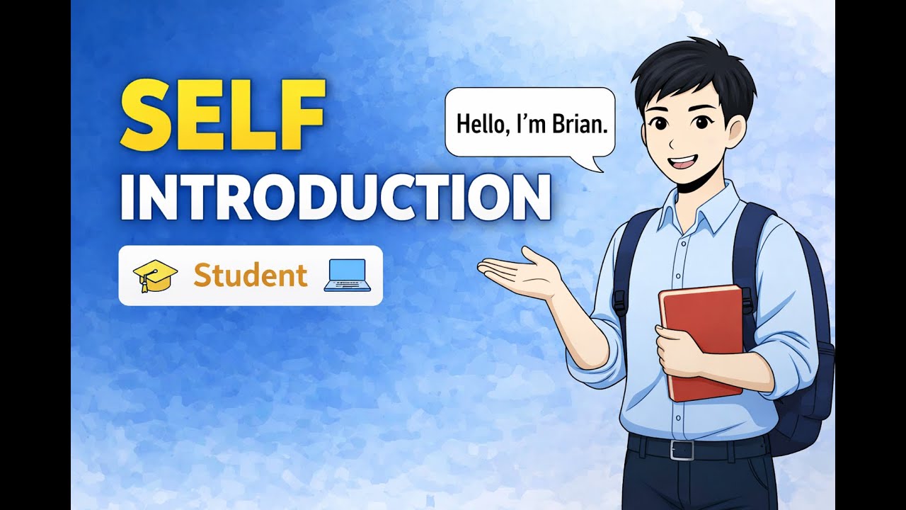 English Self Introduction for Students | Example Video