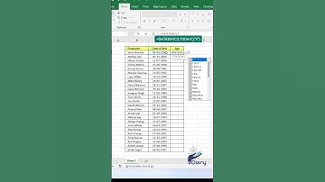 Age calculation। DATEDIF function in Excel