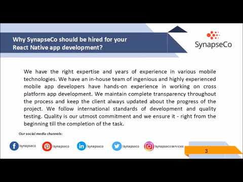 SynapseCo React Native App Development Company