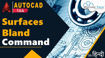 AutoCAD 3D - How To use Surface Bland Command  in AutoCAD | AutoCAD Tutorial | #144