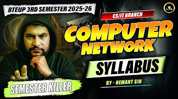Computer Networks | Polytechnic 3rd Semester | Computer science / IT Engineering BTEUP 2025 Syllabus