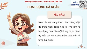Giáo án PowerPoint Bài Ôn tập học kì I | GA điện tử Ngữ văn 12 kết nối tri thức