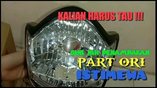 cara pasang soket lampu utama vixion old