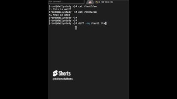 How to use diff in directory under Linux#Linuxstudy #linuxinterviewquestions #linuxshorts #linux