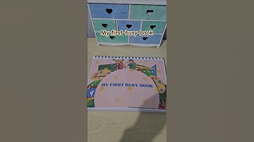 My first busy book #activityideas #funactivites #childdevelopment #busybook  #fyp #shorts