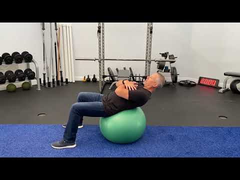 Stability Ball Crunch | Corrective Exercise for Core Strength & Spinal Control