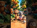 jungle king rase 👑🐒🐘🐶 #funny #americe #usa #america #cartoon #cute