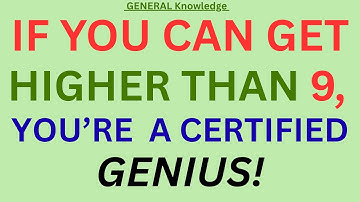 🔥 “Only 1% Can Score Higher Than 9! 🧠 Are You a Certified Genius?”