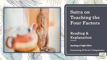 Buddhist Sutra Course | The Sutra Teaching the Four Factors - Reading & Explanation | Part 3