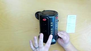 Unboxing the USB & power strip tower