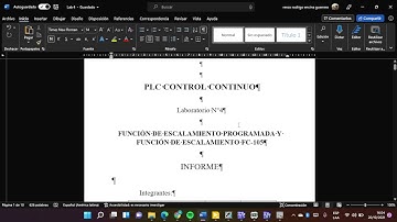 Controladores Lógicos Programables - Control Continuo: laboratorio 4
