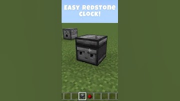 How to make a redstone clock in minecraft