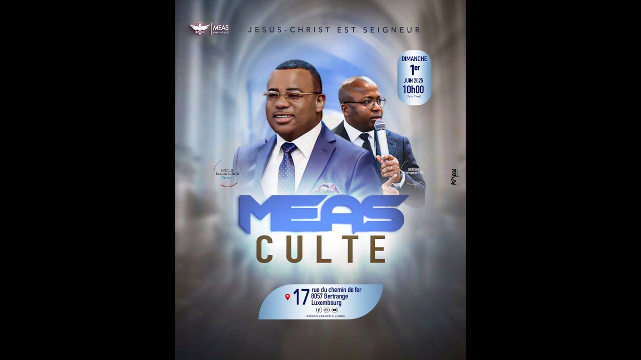 LIVE🔴 | SOYEZ LES BIENVENUS AU CULTE DU DIMANCHE 1er JUIN 2025 - YouTube