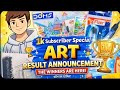 कौन जीता 1k Special Art Contest? 🏆 Result Announcement LIVE! 🎨