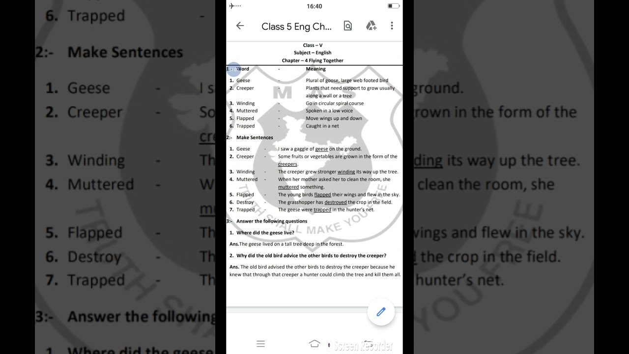 chapter 4 flying together PDF exercises