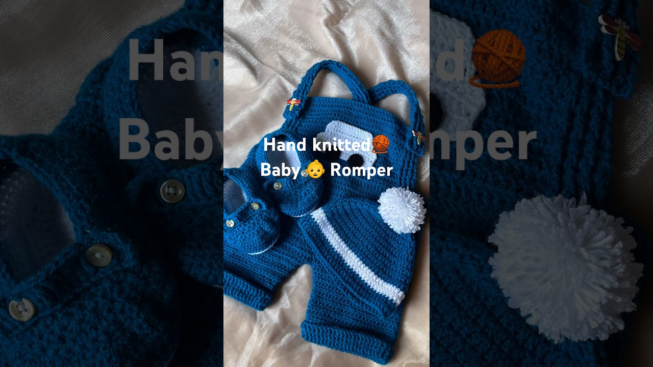 Hand knitted Baby ramped set.Too cute to handle 🥹💙best gift option 🎁 | Subscribe ✨