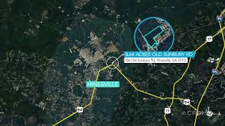 Land for Auction | 156 Old Sunbury Rd, Hinesville, GA | CRE Video | CRE Property Video by VidTech