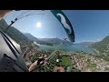 Lake Como (Montemezzo) scenic paragliding flight on the Moustache