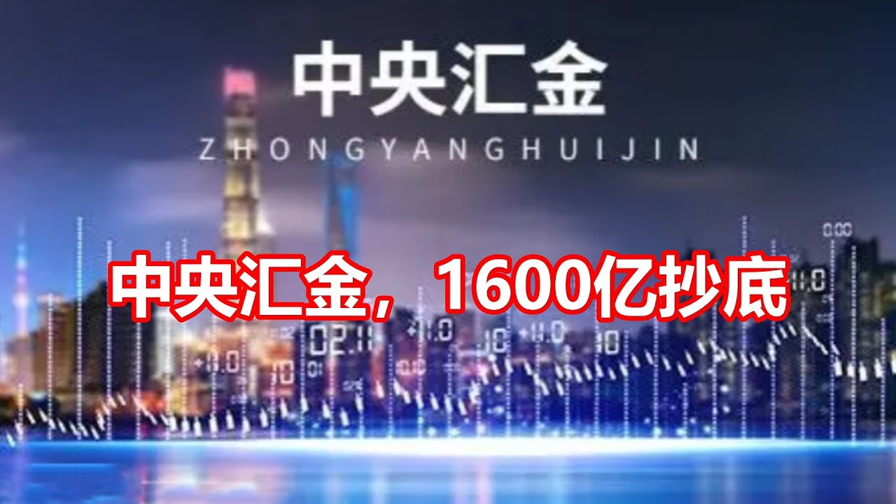 中央汇金,1600亿抄底 - YouTube