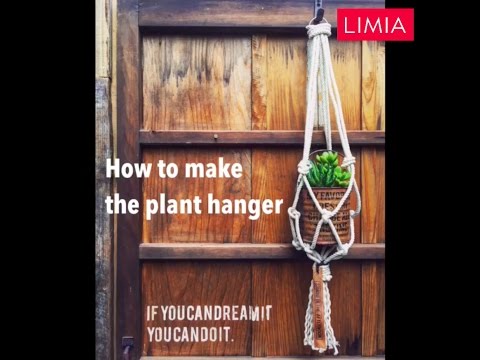 100均diy ダイソーのロープでプラントハンガーを10分で作ってみた インテリア How To Make The Plant Hanger Limia リミア Youtube