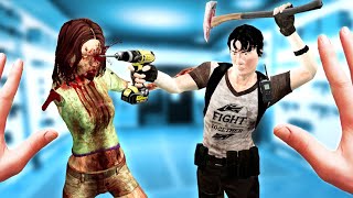 We Blasted through Zombie Infested Warehouses with Drills and Axes in Surv1v3 VR (New Update)