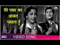 Tere Pyar Ka Aasra Chahta Hoon | Dhool Ka Phool (1959) | Rajendra Kumar, Mala Sinha | Hindi Songs