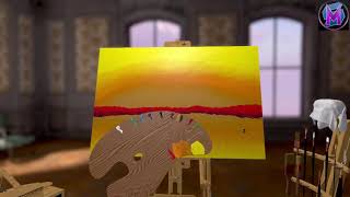 Vermillion: Yellow Abstract Timelapse