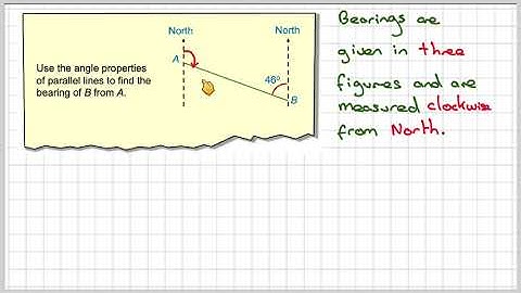 Finding a bearing using parallel lines angle properties 03