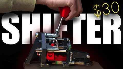 How To Build the BEST 3D Printed sim racing SHIFTER, Supercar feeling for CHEAP!