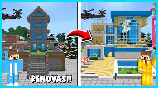 MIPAN & ZUZUZU RENOVASI RUMAH LAMA NYA YANG JELEK MENJADI SANGAT BESAR DI MINECRAFT SURVIVAL!