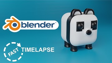 Blender Speed Modeling Timelapse   Cute Panda