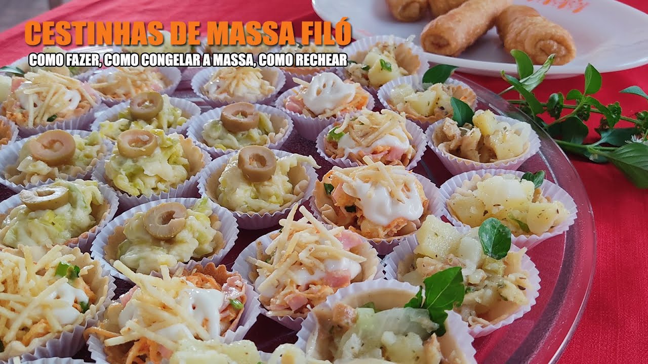 CESTINHAS DE MASSA FILO - RECEITAS DA ROSA