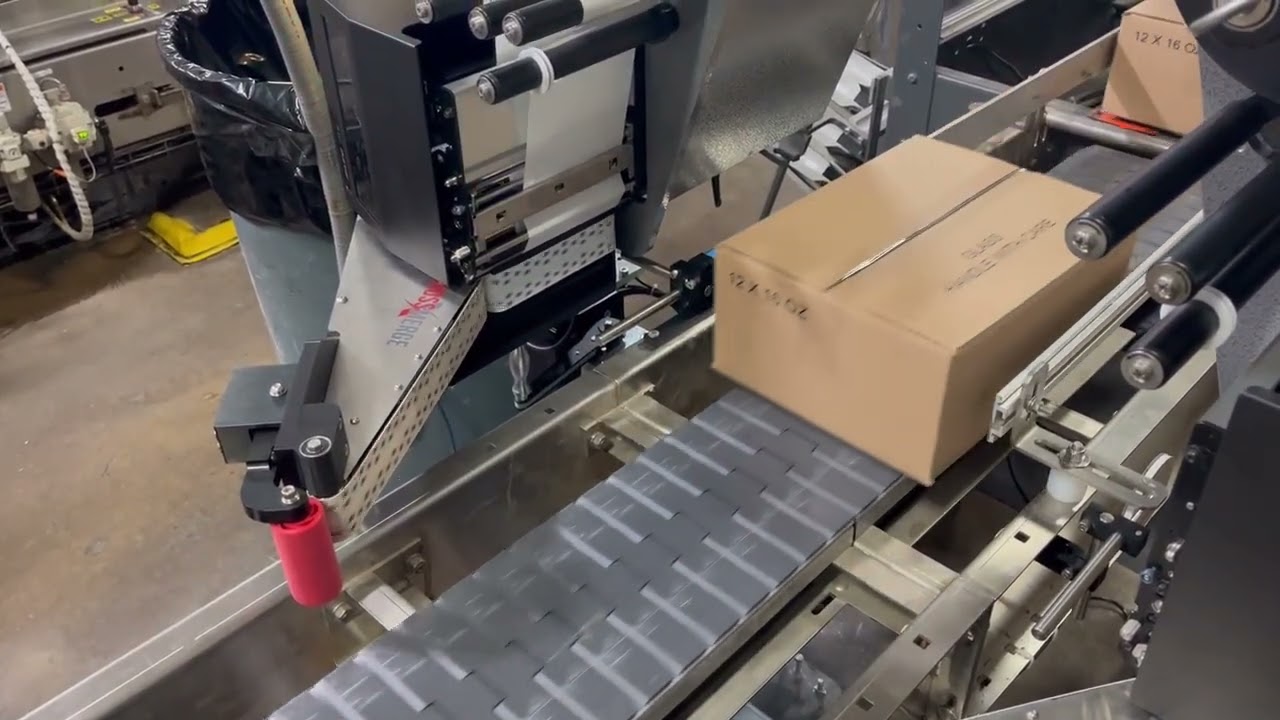 Dual Model 258 Label Printer Applicator for Two Sides of a Case