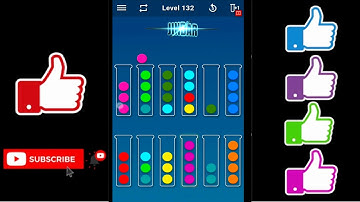 Ball Sort Puzzle Level 132 Color Sorting Games Level 132