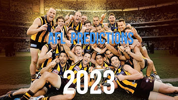 MY AFL 2023 LADDER PREDICTIONS + FINALS AND MORE!