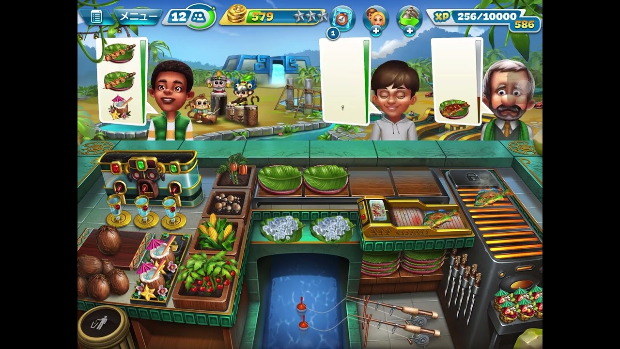 The Tropical Hideout  39   ⭐️⭐️⭐️ cooking fever  クッキングフィーバー